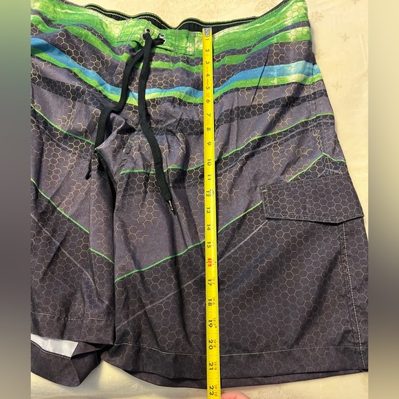 EUC Sonoma Green and Gray Swim Shorts Men’s XXL, Velcro waist & 3 pockets - Picture 9 of 9